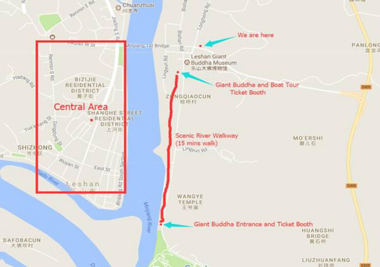 Peace Inn The Leshan Giant Buddha Branch מראה חיצוני תמונה